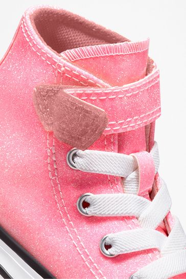 Baby girl pink glitter converse cheap