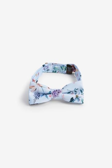 Blue Floral Bow Tie (1-16yrs)