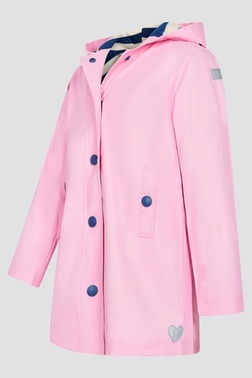Girls Classic Splash Jacket In Pink