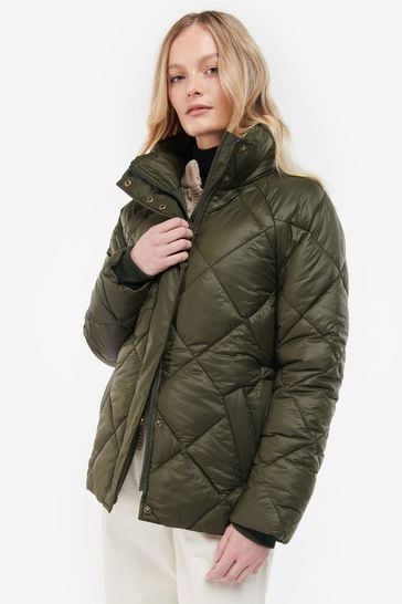 Barbour® Green Hoxa Quilted Jacket