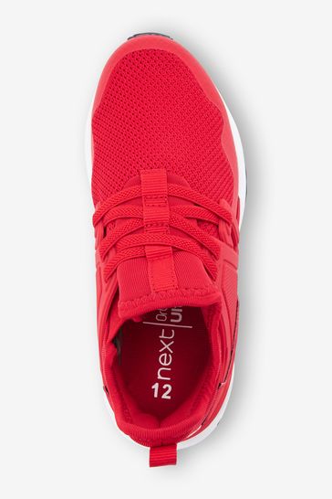 Red mesh deals trainers