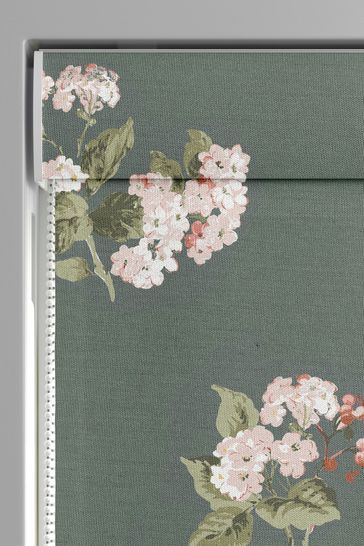 Laura Ashley Green Rosemore Fern Made To Measure Roman Blind