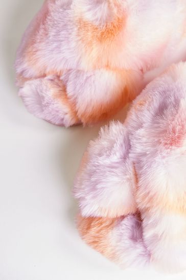 Buy F F Natural Fur Crossover Slippers from Next Ireland