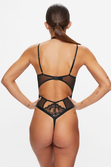 Buy Ann Summers Lotus Floral Embroidered Lace Black Body from Next Lithuania