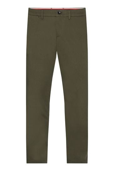 Tommy Hilfiger Green Structured Bleecker Trousers
