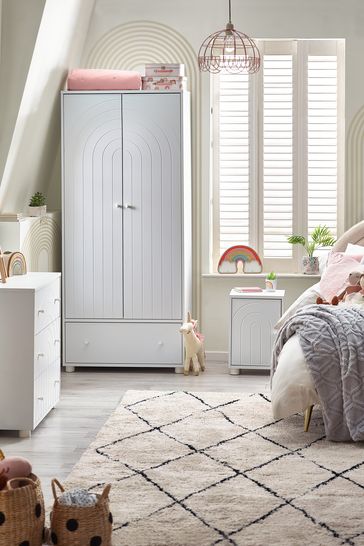 Nursery side table white sales