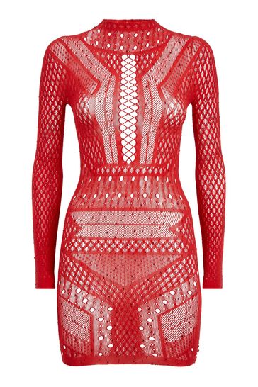 Ann Summers Red Jewelled Janelle Dress
