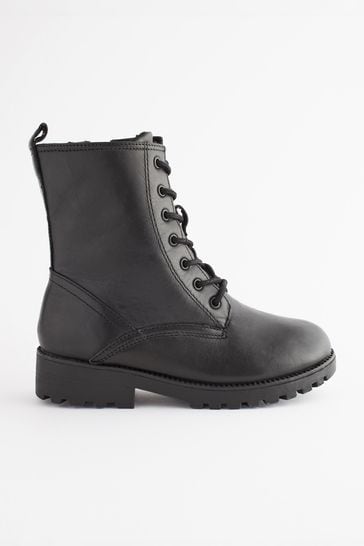 Warm black boots top