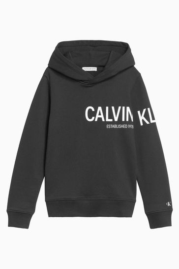 Calvin Klein Jeans Black Hero Logo Hoodie
