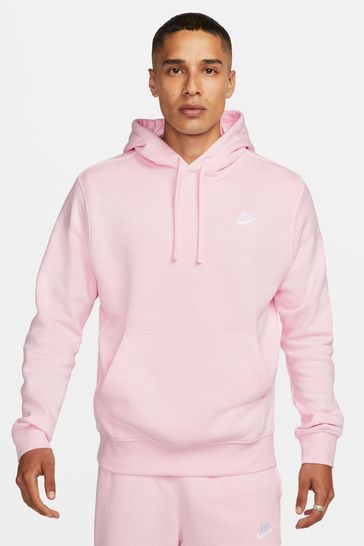 Nike Pink Club Pullover Hoodie