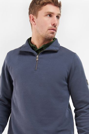 Barbour® International Blue Sprint Half Zip Sweatshirt