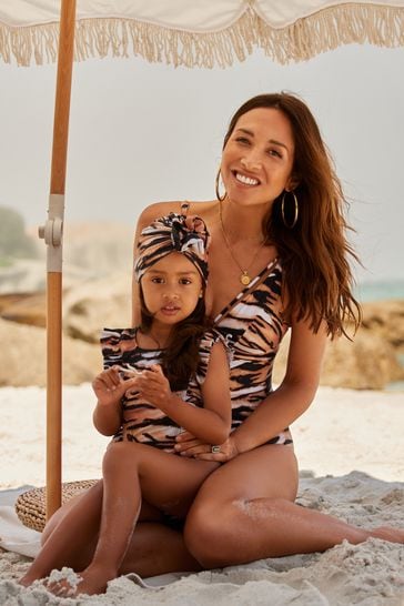 Myleene Klass Kids Animal Print Swimsuit