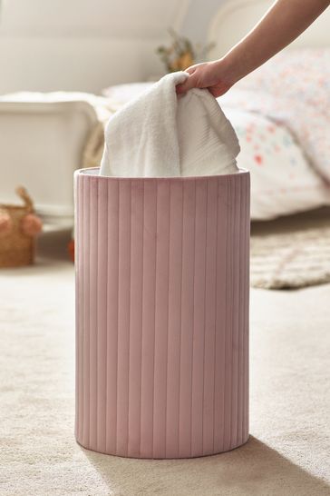 Pink baby cheap laundry basket