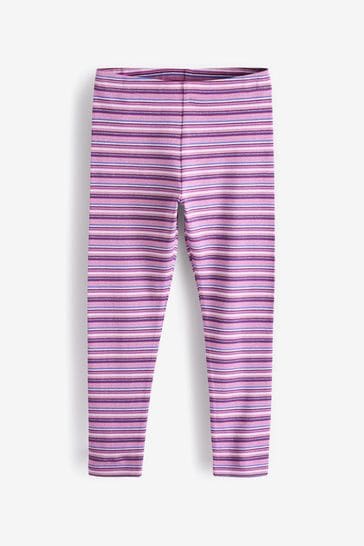Purple Stripe Leggings (3-16yrs)