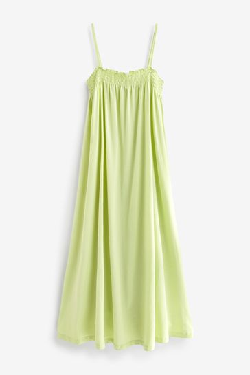 Lime green spaghetti strap dress shop