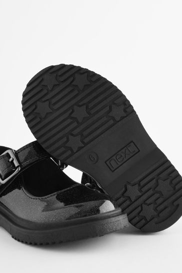 Buy Black Sparkle Chunky Mary Jane Shoes from Next Luxembourg
