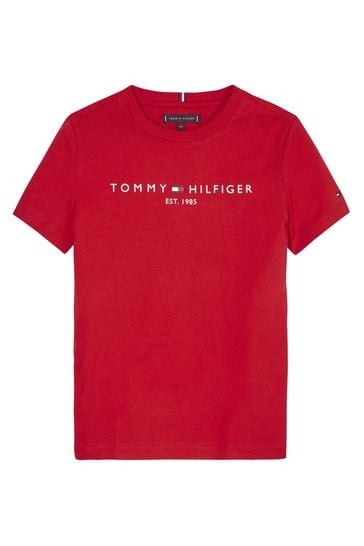 Buy Tommy Hilfiger T-Shirt USA Essential Next Red from