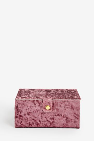 Pink Berry Faux Leather Jewellery Box Jewellery Box