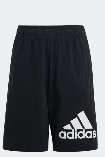 Buy adidas Black Junior Essentials Big Logo Cotton Shorts from