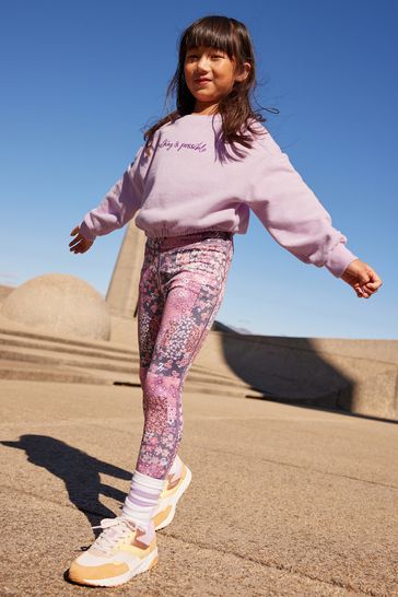 Lilac sports leggings on sale
