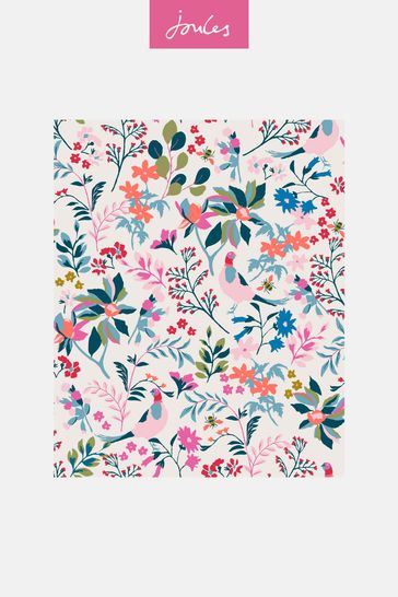 Joules Antique Creme Fields Edge Floral Wallpaper Wallpaper