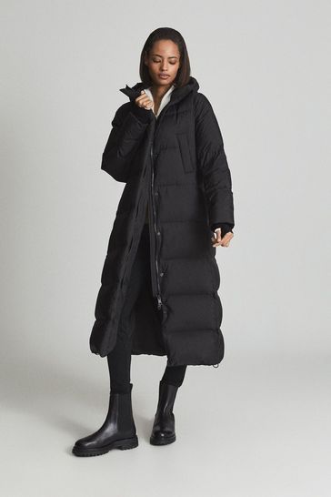 longline hooded coat