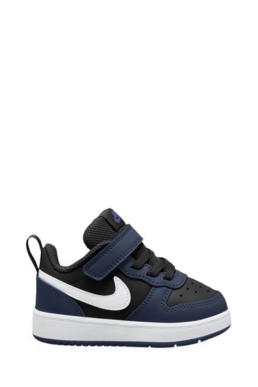 Nike Navy/White Court Borough Low Infant Trainers
