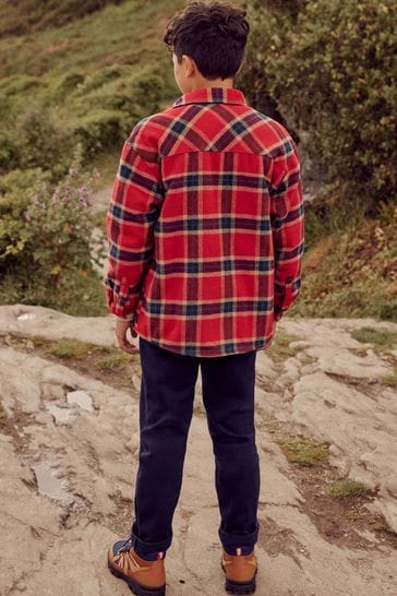 Red check jacket mens store