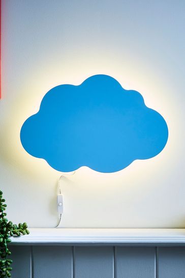 glow Blue Cloud Wall Light