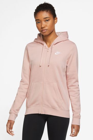 Nike Pink Club Full Zip Hoodie