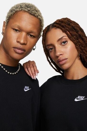 Nike black crew neck womens 2025