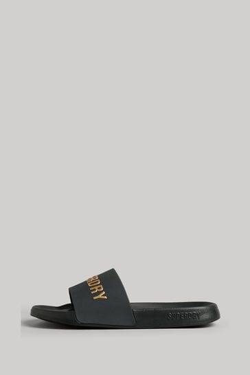 Superdry on sale black sliders