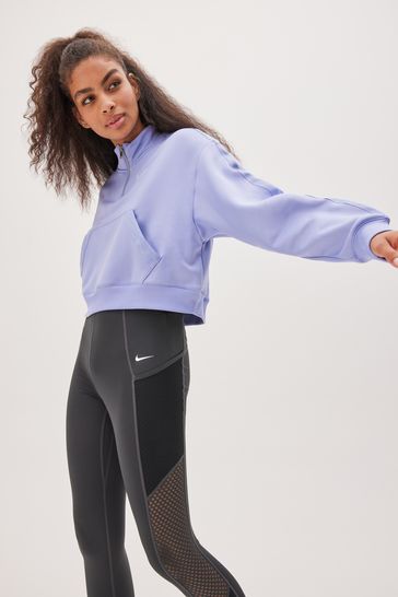 Nike half sales zip purple