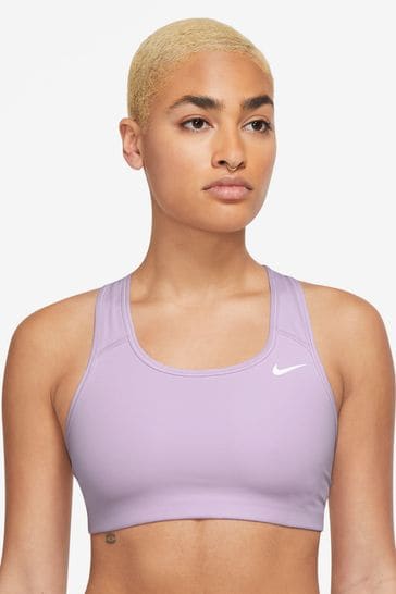 Nike Lilac Purple Medium Swoosh Support Sports Bra
