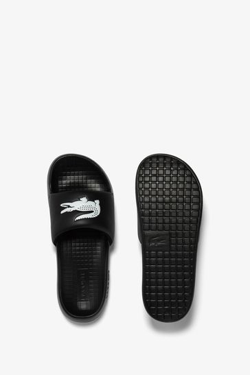 Lacoste slippers black shop