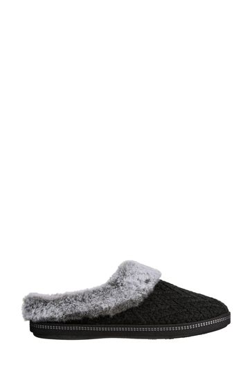 Buy Skechers Black Cosy Campfire Home Essential Womens Slippers