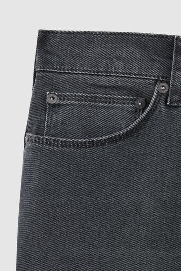 Buy Reiss Grey Robin Slim Fit Washed Jersey Jeans from the Next UK