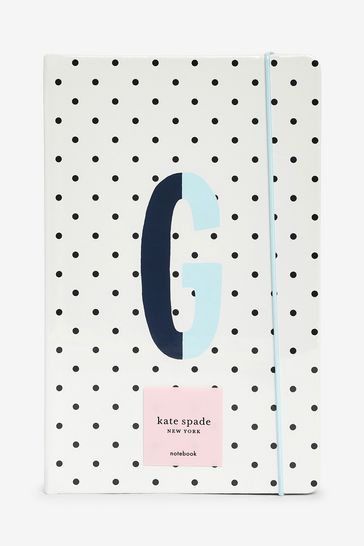kate spade new york White Initial Take Note Sparks Of Joy Large Notebook