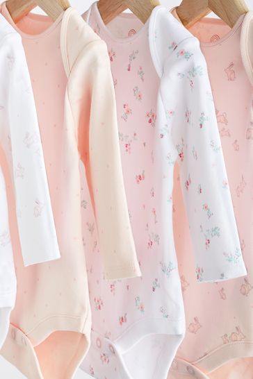 Baby pink long sleeve bodysuit clearance