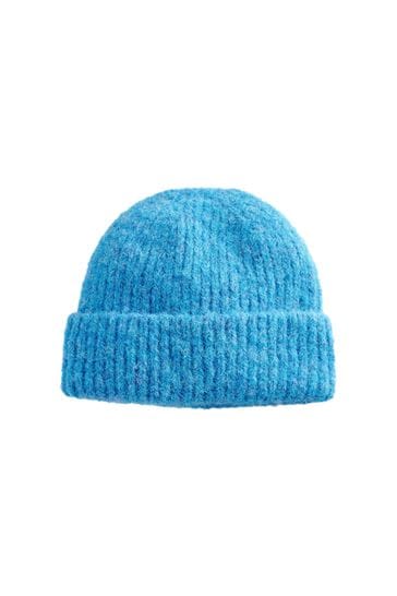 White knitted 2025 beanie hat
