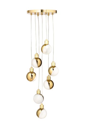 BHS Brass Cleveland Ball Cluster Ceiling Light