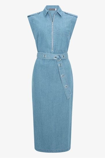 Mint velvet denim dress hotsell