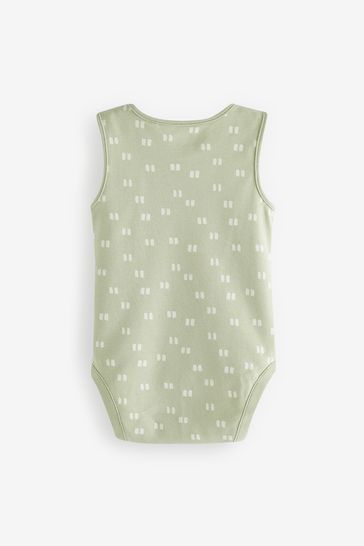 Green sales baby vest