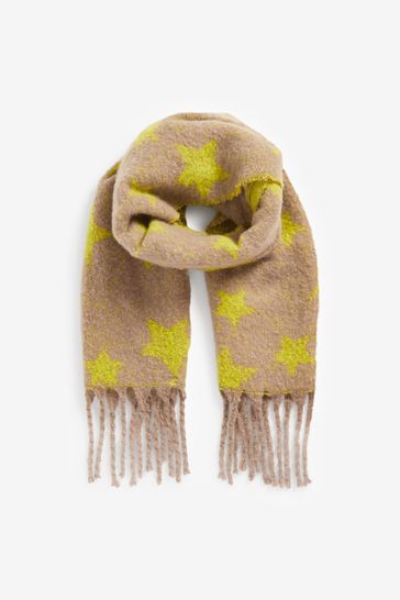 Buy Lime Star Heavyweight Tassel Trim Blanket Scarf from Next Croatia