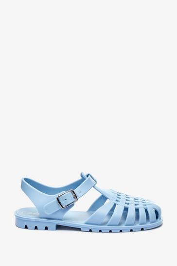 Bamboo top jelly sandals