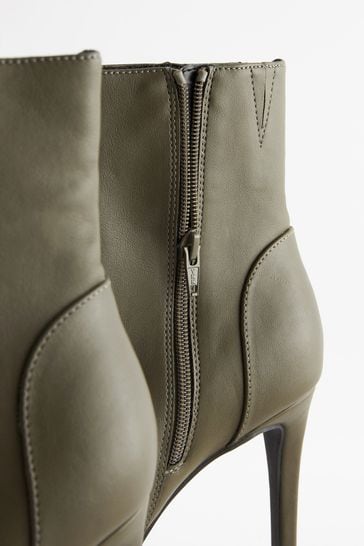 Khaki green boots womens online