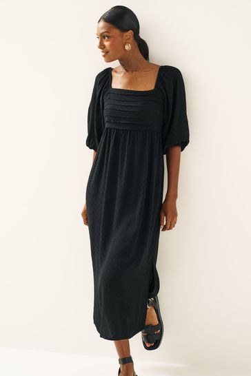 Next black shop pleated dress