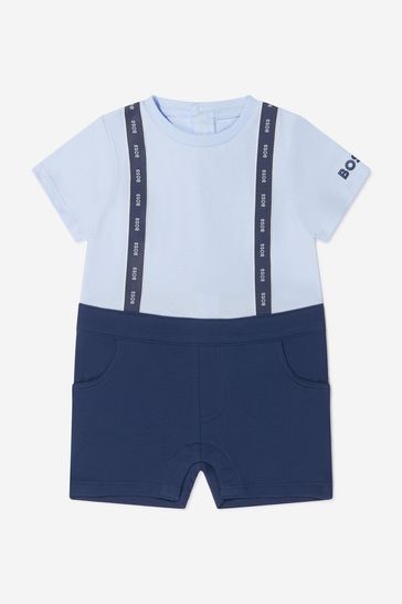Baby Boys Organic Cotton Two-In-One Effect Shortie