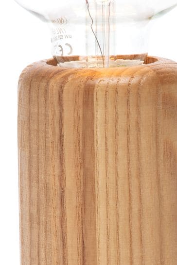 BHS Brown Theo Ash Table Lamp