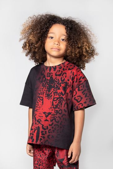 D&G Boys Cotton Leopard Print T-Shirt
